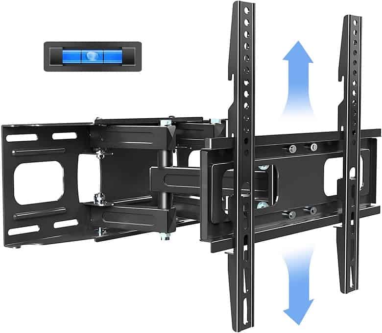 KDG Full Motion TV Wall Mount with Height Setting, TV Mount Bracket for Most 32-65 Inch LED LCD 4K Flat Screen Curved TV