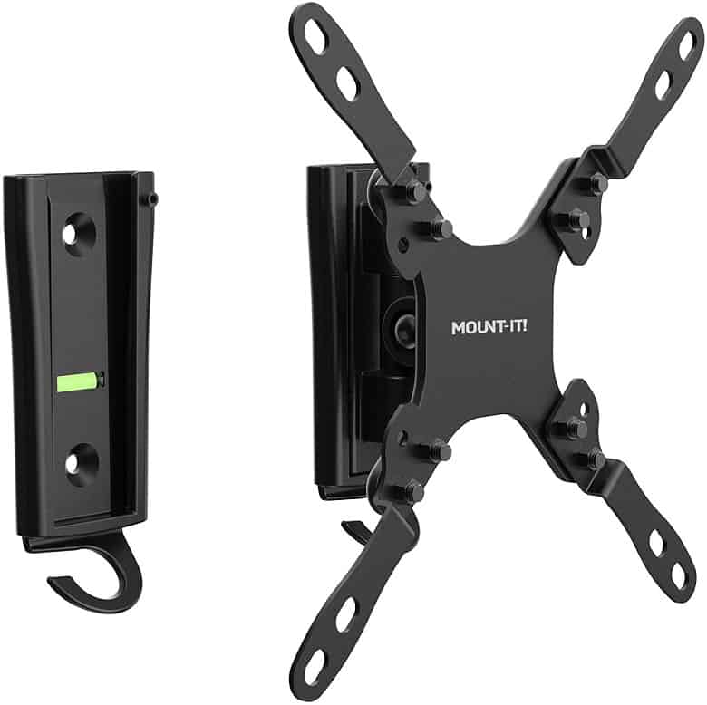 MOUNT-IT RV TV Mount With Dual Wall Plates No-Rust Quick Release Aluminum Mounting Bracket For Indoor Or Outdoor Use