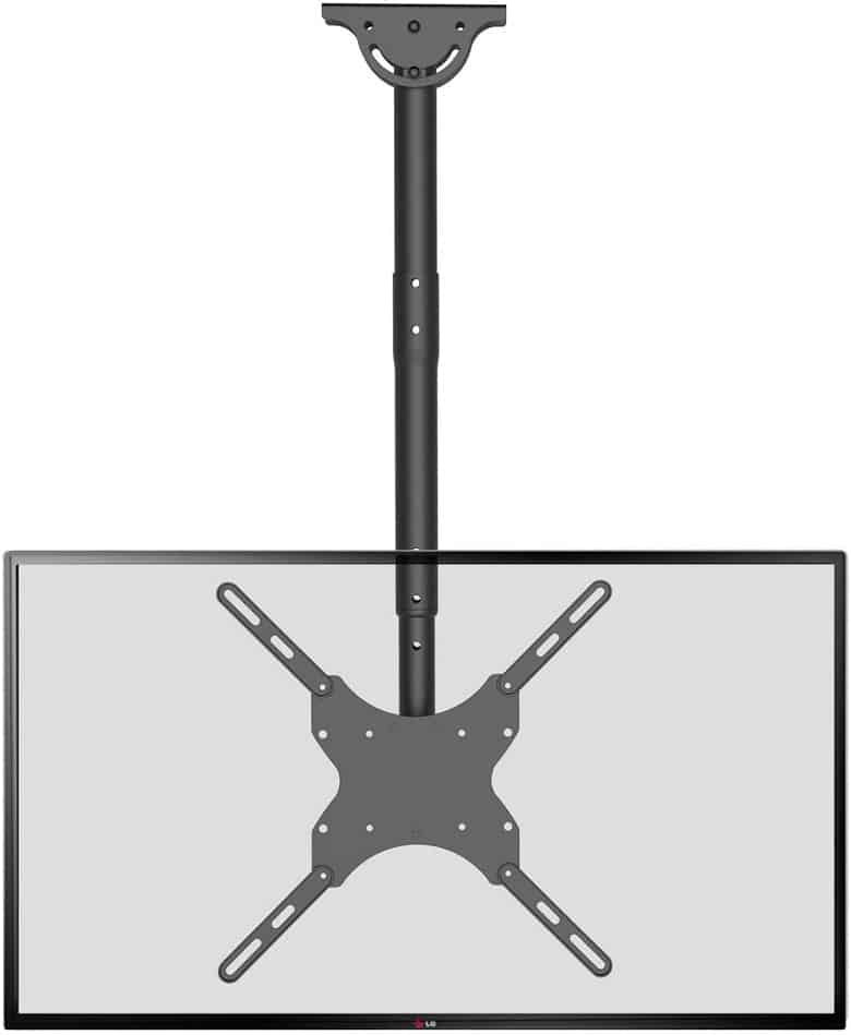 WALI TV Ceiling Mount Adjustable Bracket Fits Most LED