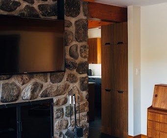measure TV hanging height while sitting