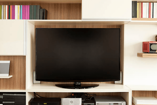 tv in cupboard