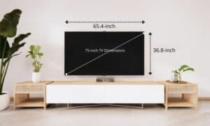 75-inch TV dimensions