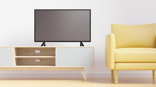 Tv Stand inside a living room