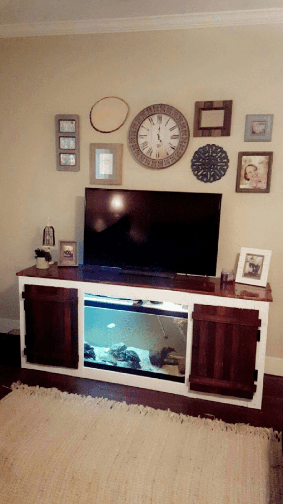 Altering the Center Shelving Spaces of the TV Stand