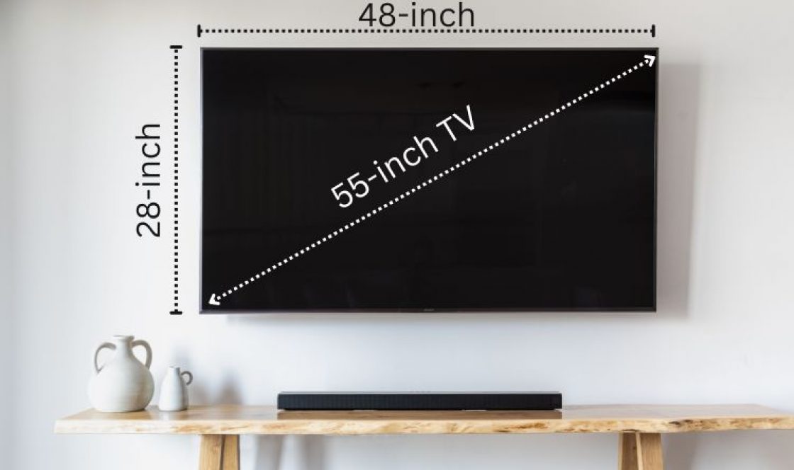 55 Inch TV Dimensions For All Brands mm Cm Inches Feet 