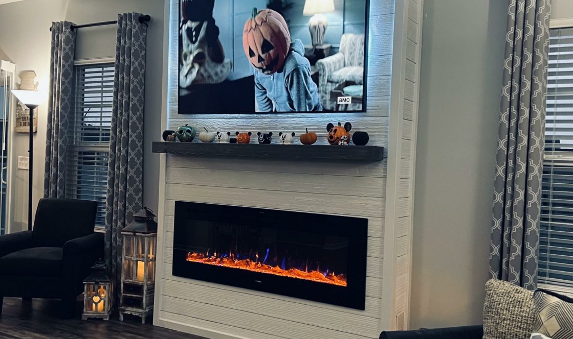 how to build electric Fireplace TV Stand
